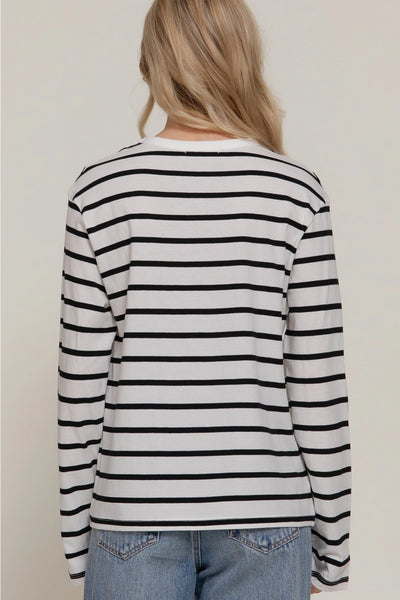 Long Sleeve Stripe Tee