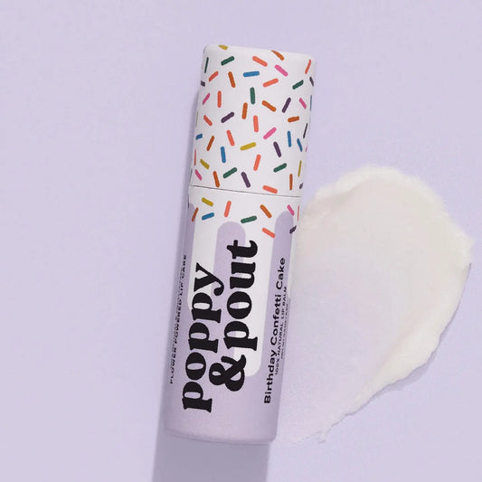 Lip Balm, Birthday Confetti Cake, Purple