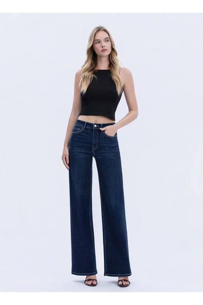 High Rise Wide Jeans