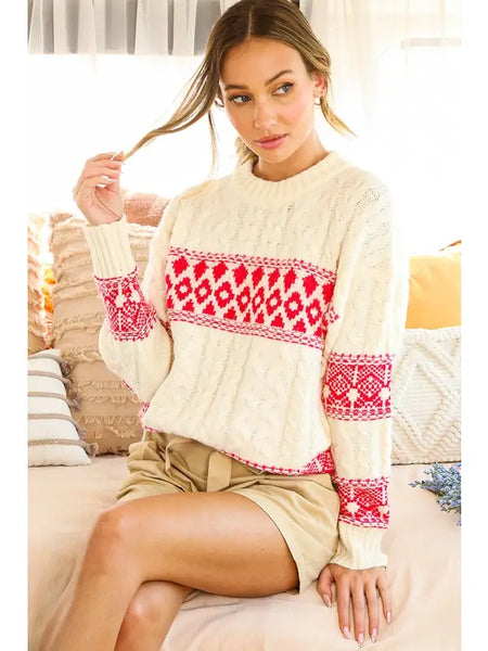 Aztec Cable Sweater