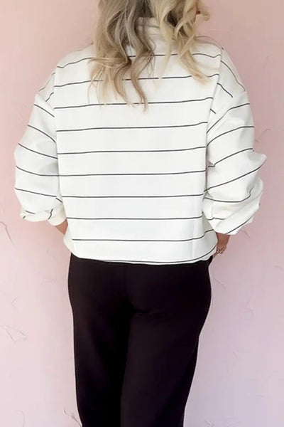 Zip V-neck Top