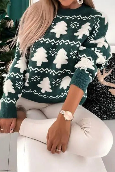 Embroidered Christmas Sweater