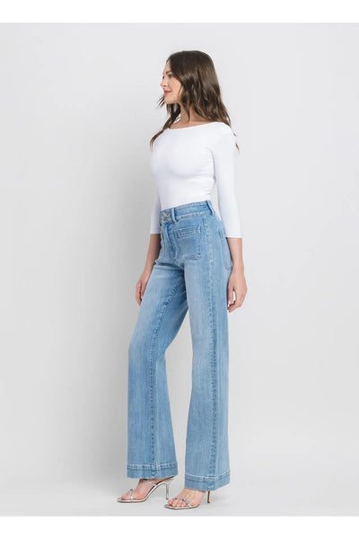 90's Vintage Super High Rise Flare Jeans