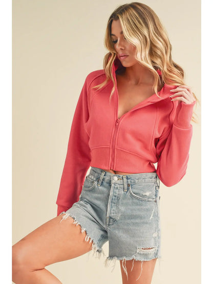 Deva Cropped Hooded Jacket