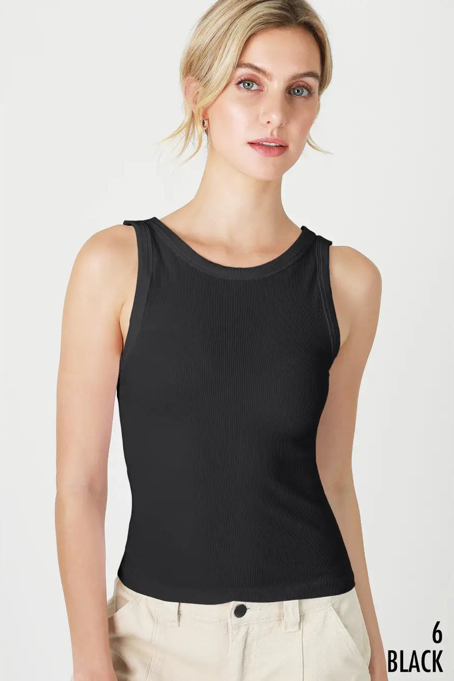 Reversible Ribbed Tank Top