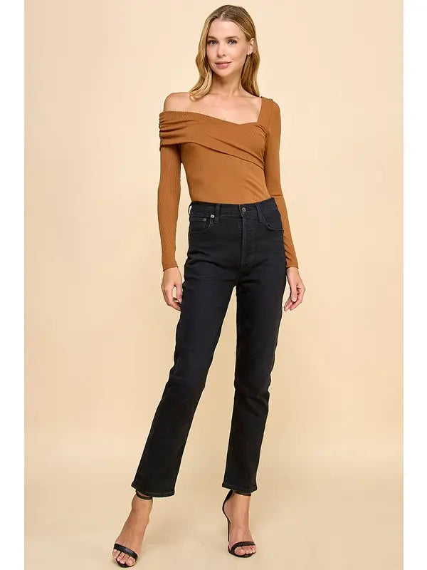 Asymmetrical Shoulder Bodysuit