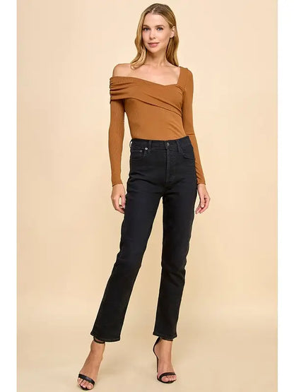 Asymmetrical Shoulder Bodysuit