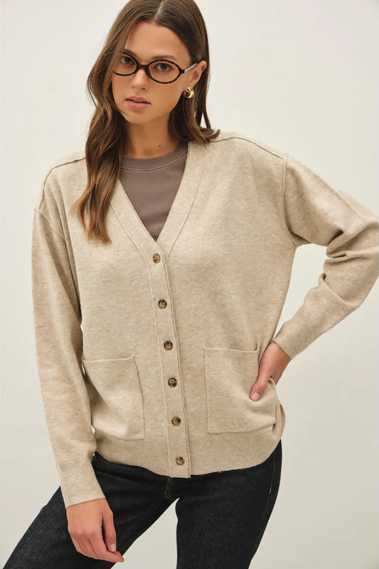 woman in cardigan 
