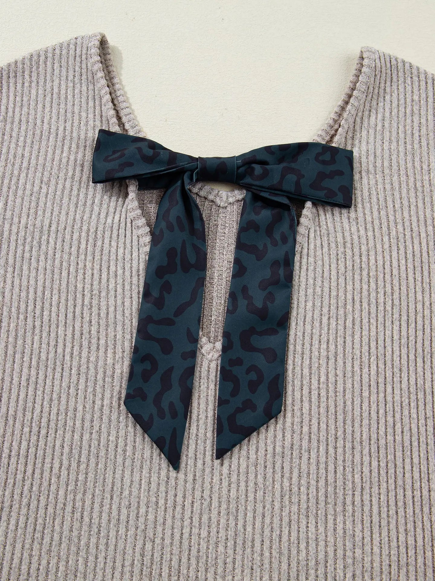 Bow Back Ribbed Knit