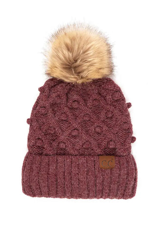 C.C Bobble Beanie Hat