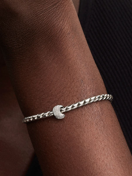 Pandora Textured Moon Mini Charm