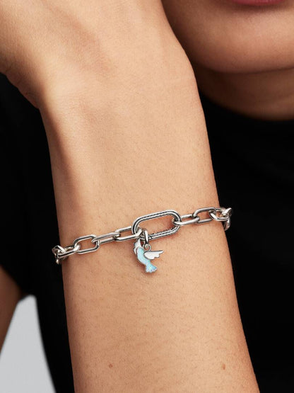 charm bracelet with dove charm 