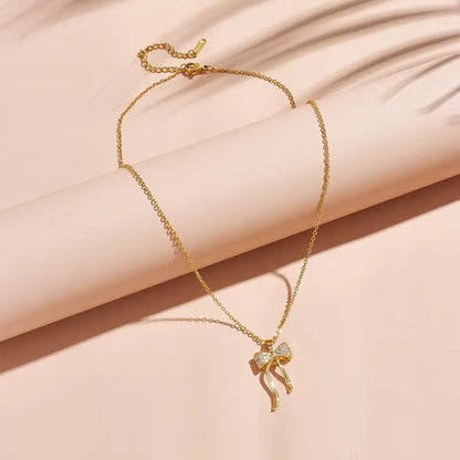 Sparkle Bow Necklace