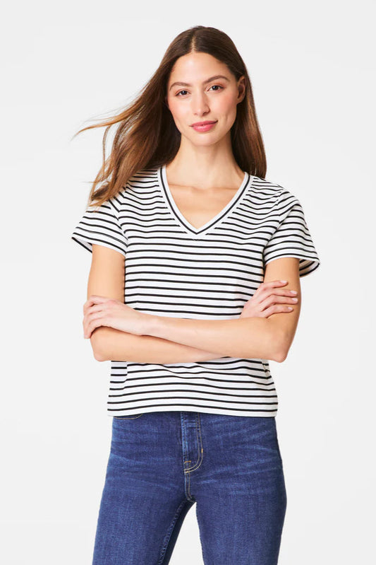 Cotton V-neck Tee
