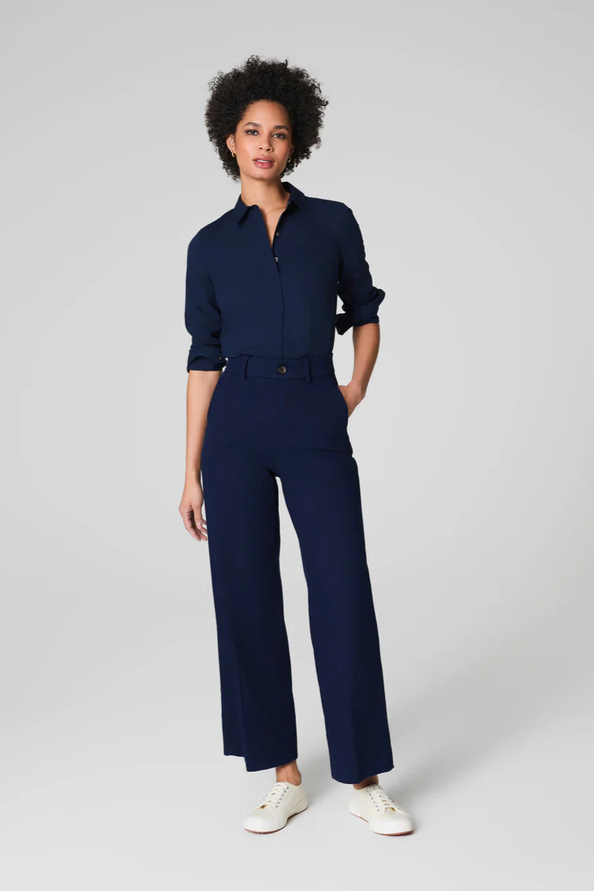 Supersmooth™ Stretch Twill Cropped Wide Leg Pant