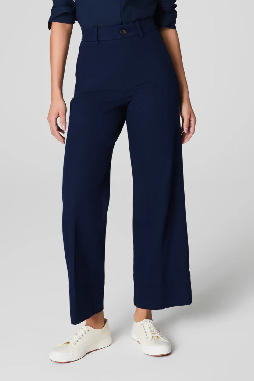 Supersmooth™ Stretch Twill Cropped Wide Leg Pant
