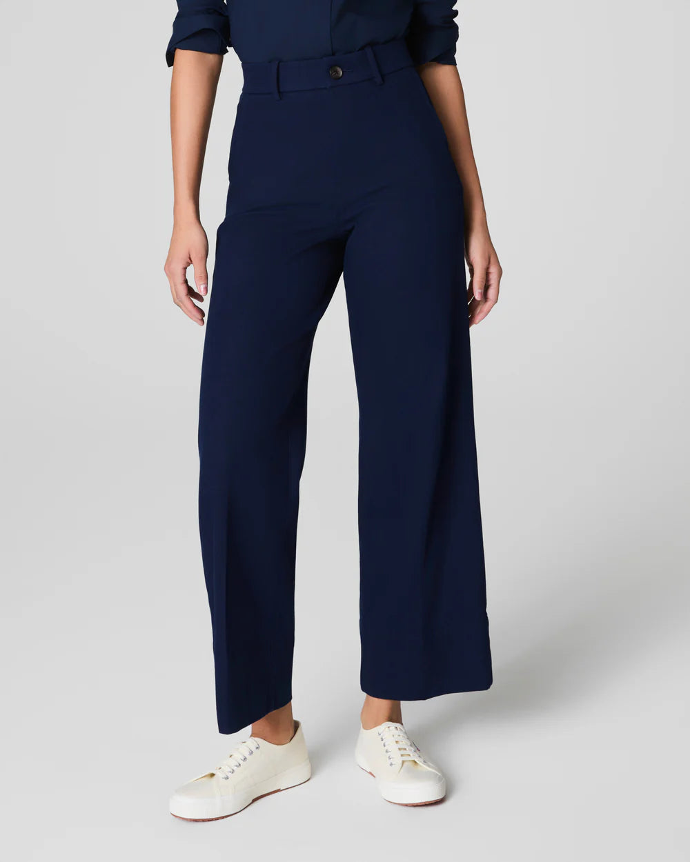 Spanx Supersmooth™ Stretch Twill Cropped Wide Leg Pant