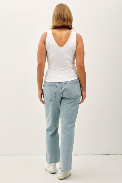 Basic V-neck Tank-Plus Size