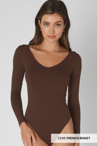 Jersey V Neck Bodysuit