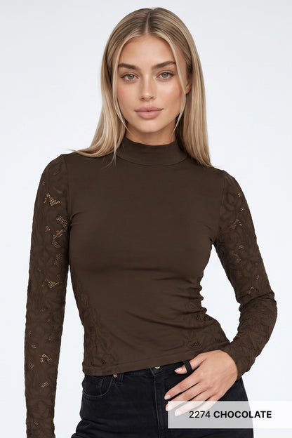 woman in long sleeve top 