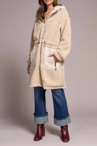 Zip Front Sherpa Coat