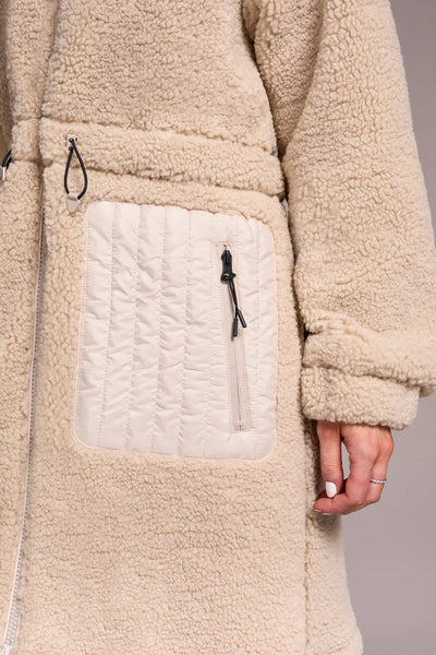 Zip Front Sherpa Coat