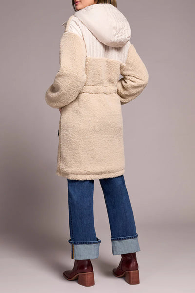 Zip Front Sherpa Coat