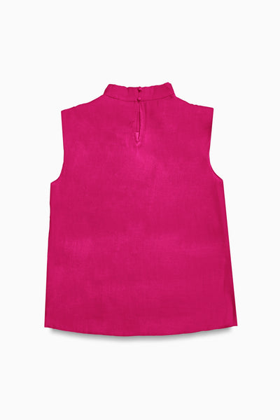 Draped Sleeveless Top