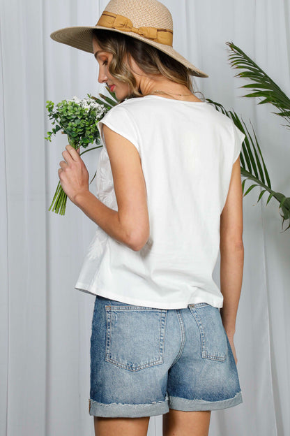 Floral Embroidered Lace Blouse