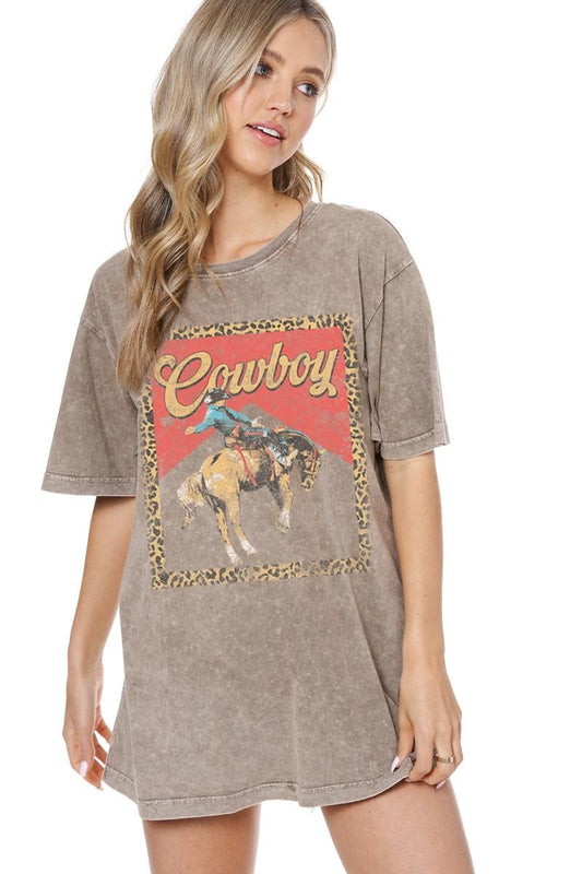 Western Vintage Cowboy Graphic Tee