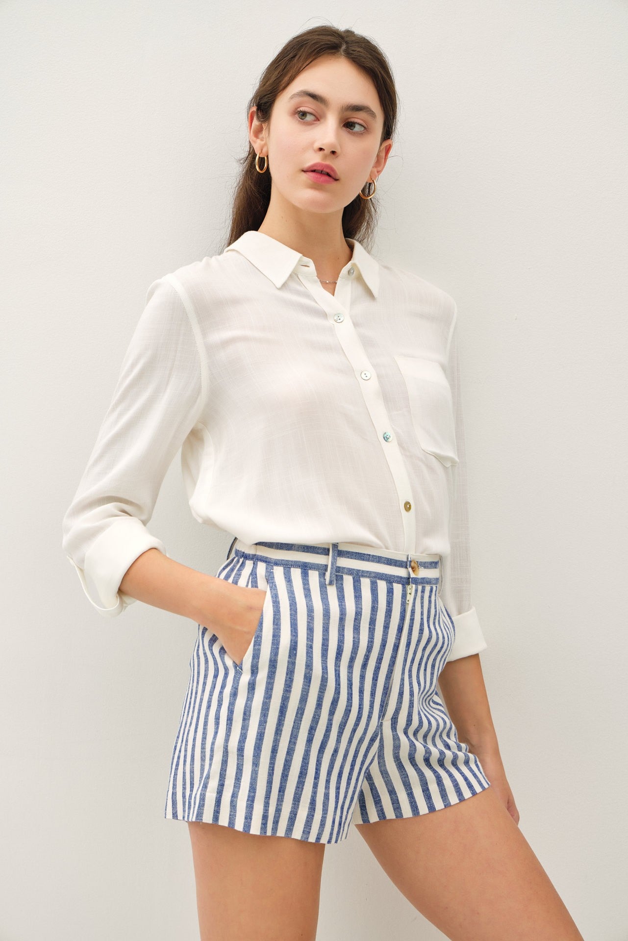The Weekend Stripe Short