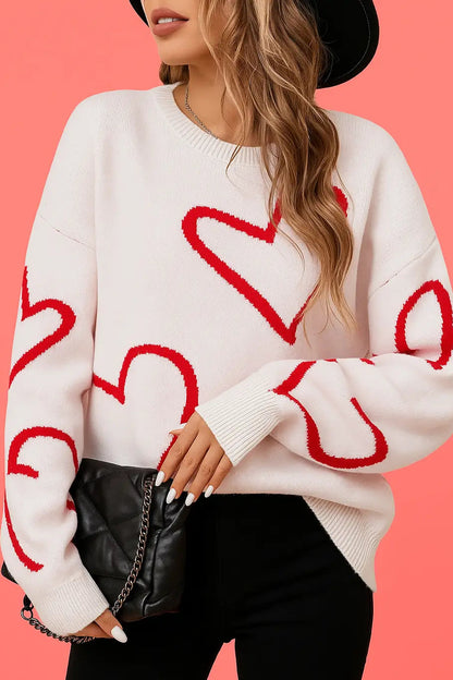 Retro Heart Sweater
