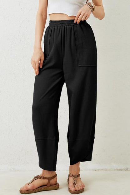 Wide Leg Capri Pants