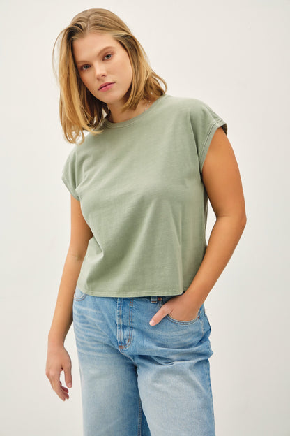Basic Acid Wash Tee-Plus Size