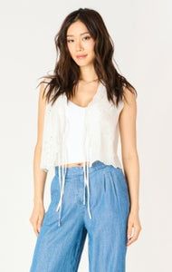 Dex Tie Front Eyelet Top
