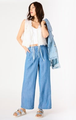 Dex Tie Front Eyelet Top
