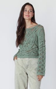 Dex Button Back Crochet Top