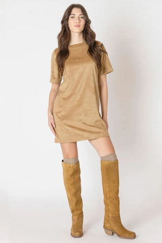 Suede Shift Dress