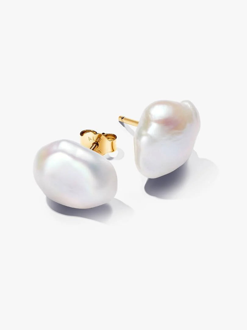 pearl stud earrings