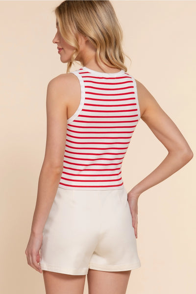 Stripe Rib Knit Top