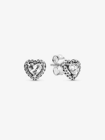 Pandora Elevated Heart Stud Earrings