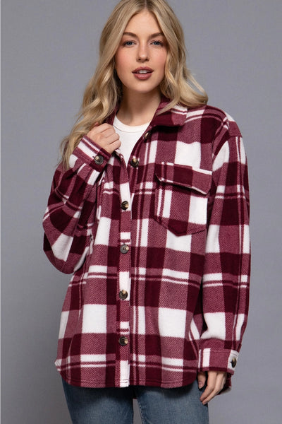 Cabin Check Fleece Shacket
