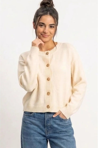 woman in cardi