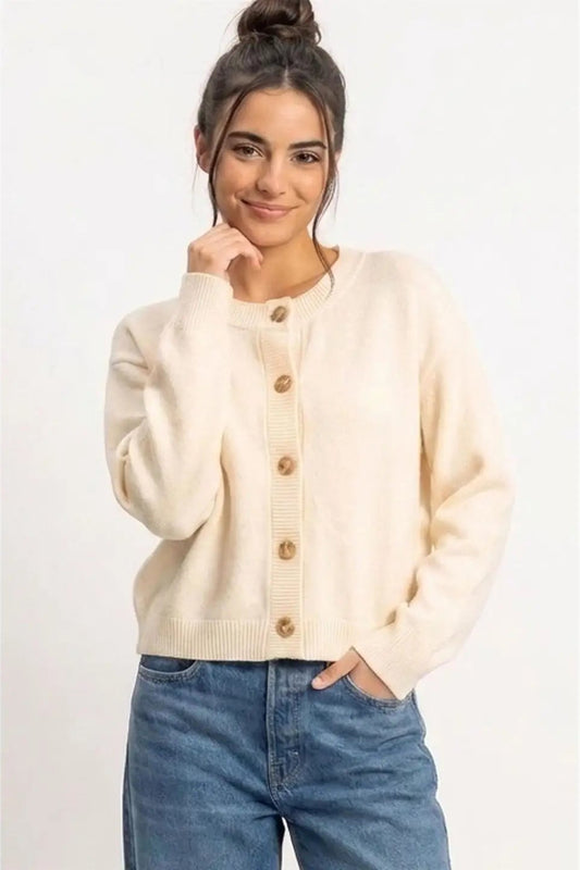 woman in cardi