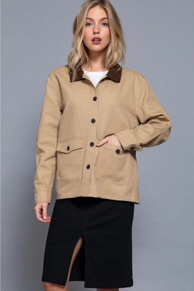 Twill Button Jacket