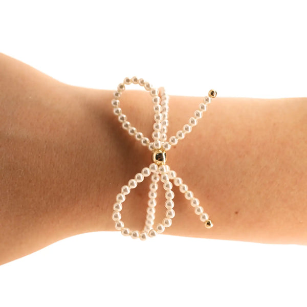 Pearl Bow Bracelet