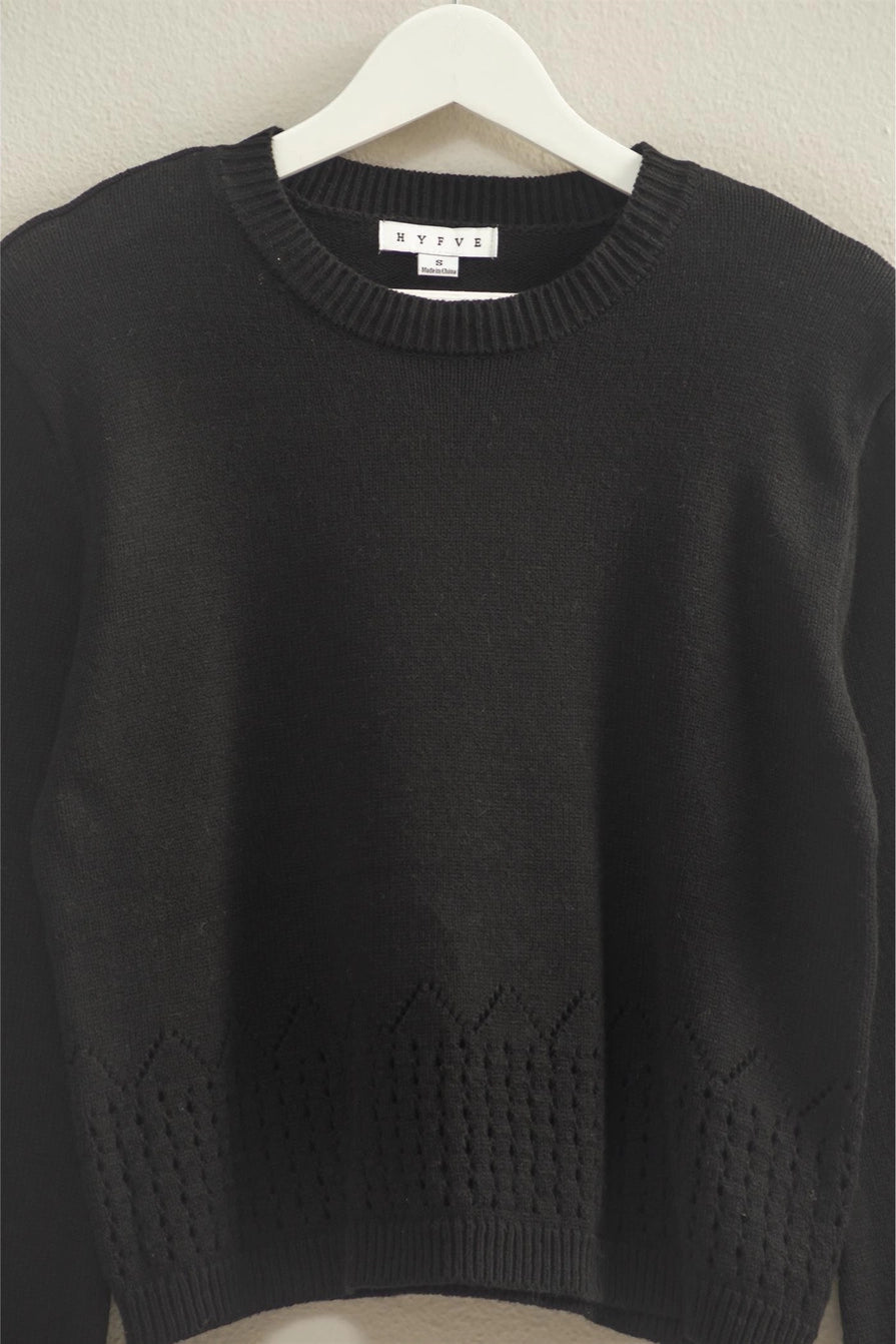 Eyelet Detailed Sweater