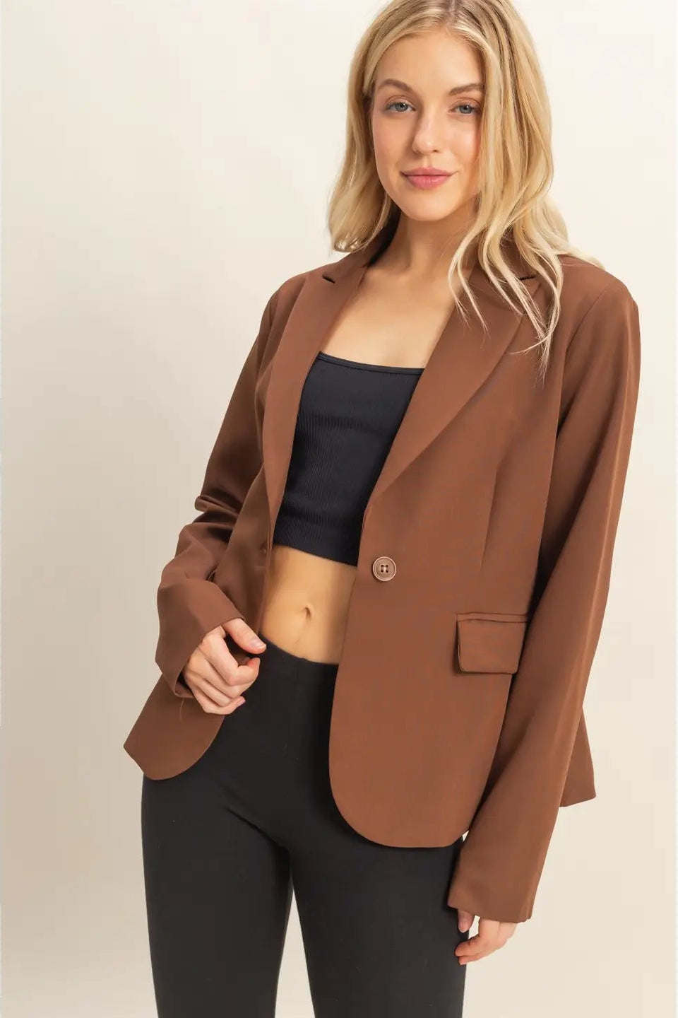 Single Button Blazer