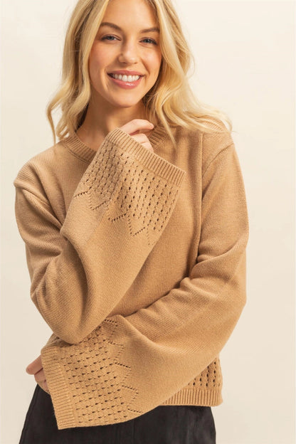 Eyelet Detailed Sweater