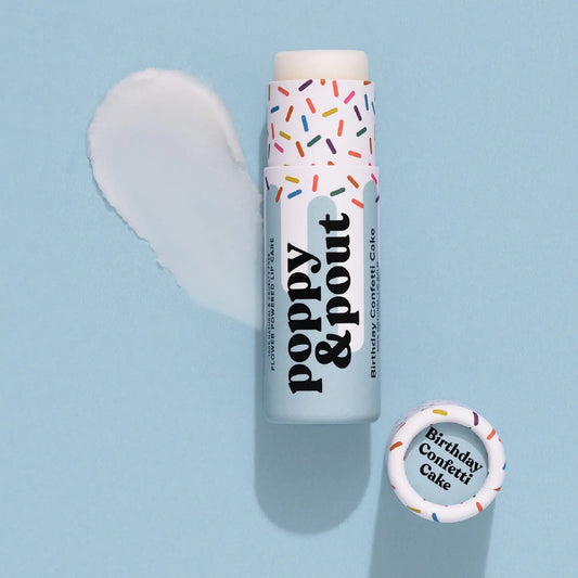 Lip Balm, Birthday Confetti Cake, Blue